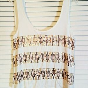 2b Bebe Sequined Tank Top